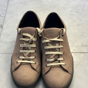 Lanvin Beige Leather Men's Sneakers